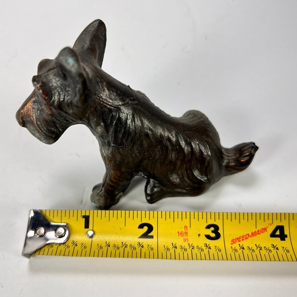 Vintage Scottish Terrier Scottie Dog Figurine Cast Metal - Picture 14 of 15